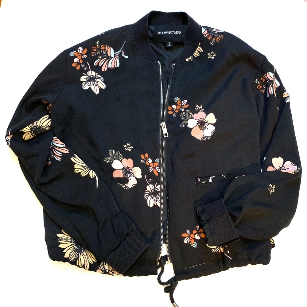 Flower bomber jacket